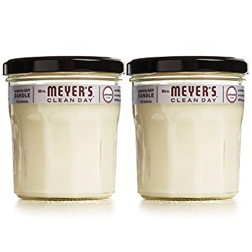 MRS MEYERS Soy Candle Large, Lavender, 7.2 Ounce (Pack of 2)