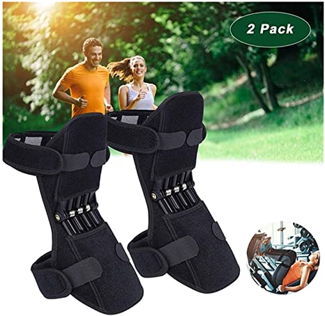 Joint Support Knee Pads（Upgrade）- Power Lift Knee Stabilizer Pads - Powerful Rebound Spring Force Knee Protection Booster - Breathable Non-Slip Joint Knee Support Brace for Men Sports, Squat