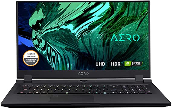 GIGABYTE AERO 17 HDR XC - 17.3" 4K/UHD IPS - Intel Core i7-10870H - NVIDIA GeForce RTX 3070 8GB GDDR6 - 32GB Memory - 1TB SSD - Windows 10 Pro - Creator & Gaming Laptop (AERO 17 HDR XC-8US4450SP)