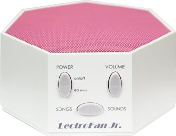 LectroFan Jr. - White Noise Machine with 6 Fan and 6 White Noise Options plus Nursery Rhymes, Pink (FFP)