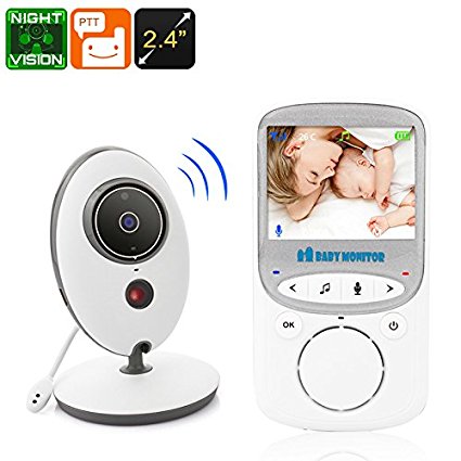 Video Baby Monitor - BW Baby Monitors with Two Way Audio, 2.4 Inch Display, Room Temperature Monitor, Night Vision, 70 Degree Lens