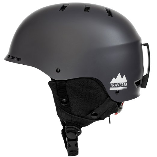 Traverse Vigilis 2-in-1 Convertible Ski & Snowboard/Bike & Skate Helmet with Mini Visor