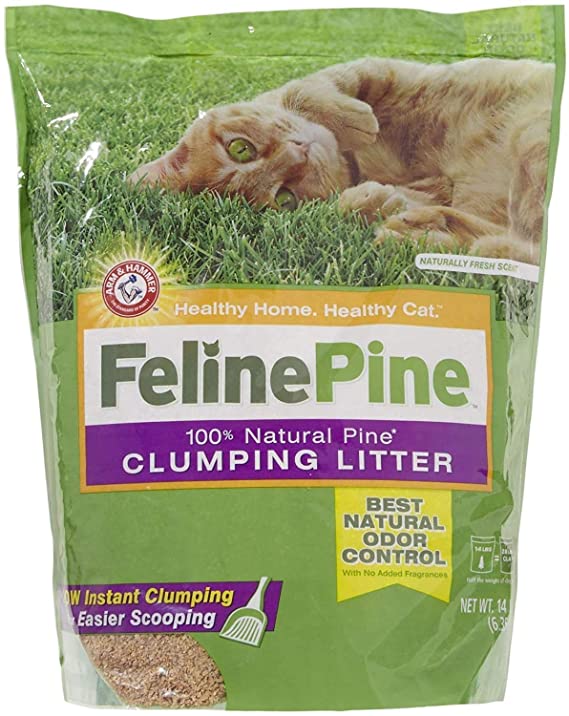 Feline Pine Pack of 3 Natural Clumping Cat Litter