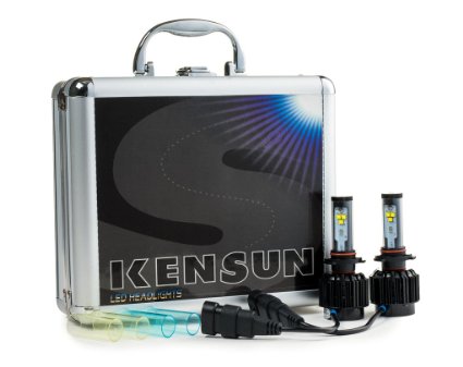 Kensun New Technology All-in-One LED Headlight Conversion Kit (from HID or Halogen) with Cree Bulbs - H4 Dual-Beam - 40W 4000LM x2 - 2 Year Full Warranty