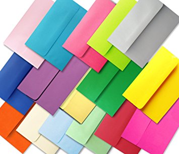 100 A2 Multi Color Assorted Envelopes