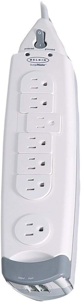 Belkin 7-Outlet SurgeMaster Home Series Power Strip Surge Protector with 12-Foot Power Cord, 1045 Joules (F9H710-12)