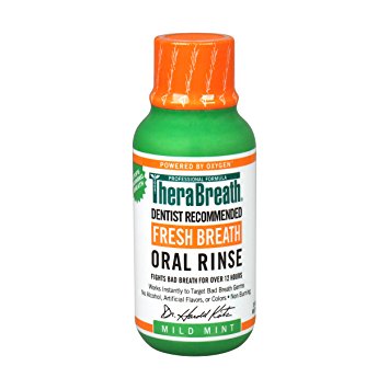 Dr. Harold Katz TheraBreath Mint Oral Rinse, Mild, 3 Ounce