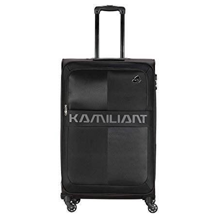 Kamiliant by American Tourister Kam Oromo Polyester 80.5 cms Black Softsided Check-in Luggage (KAM Oromo SP 80 cm - Black)