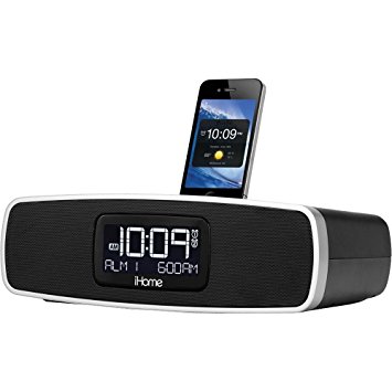 iHome iA90BZ App-Enhanced Dual Alarm Stereo Clock Radio for iPhone/iPod