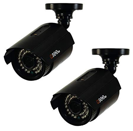 Q-See QTH8053B-2 1080p HD Analog Bullet Security Camera 2-Pack (Black)