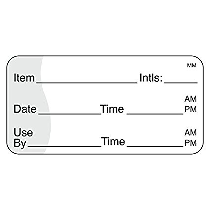 DayMark IT110117 MoveMark Use by Removable Label, 1" x 2" (Roll of 1000)