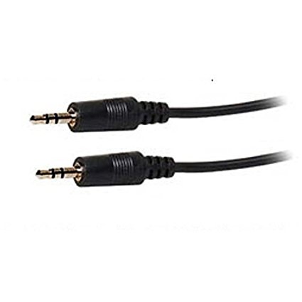 World of Data 1m 3.5mm Male Stereo JACK TO JACK Audio Cable 1m Lead BLACK colour