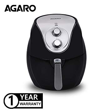 AGARO 1300-Watt, 3.2 litres Air Fryer with Rapid 3D Uniform Heating (Black)