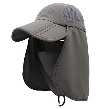 Surblue Quick-Drying Outdoor Cap UV Protection Sun Hats Fishing Hat Neck Face Flap Hat UPF50