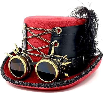 STORM BUY steampunk mad hatter Mad Scientist Top Hat For women Halloween Costume Cosplay Party