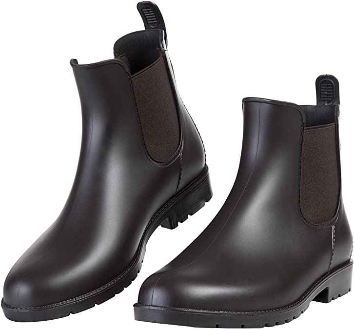 Asgard Women's Ankle Rain Boots Waterproof Chelsea Boots