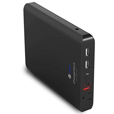 ChargeTech Portable AC Outlet Battery Pack (27000mAh 85W / 110V) - External Power Bank Charger is Compatible with MacBook, Laptop, Camera, CPAP Machines (TSA Approved for Airline Travel) [Black]