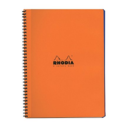 Rhodia 4 Color Book 9 in. x 11 3/4 in. orange