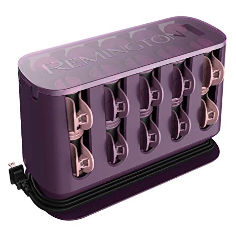 Remington T Studio H9102 Thermaluxe Ceramic Hair Setter, Hair Rollers with Titanium Coating Protection - Purple