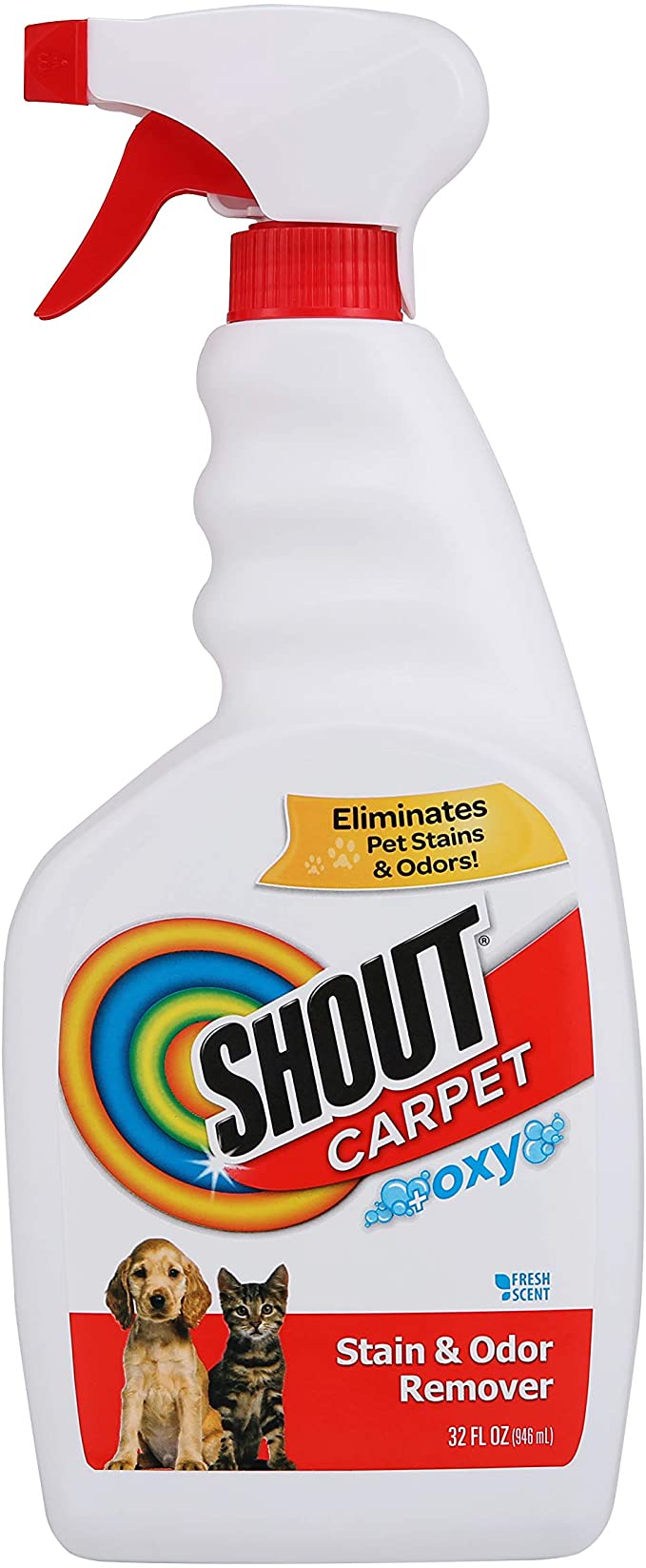 Shout Stain and Odor Remover Spray | Pet Stain Remover And Odor Eliminator