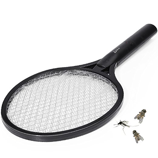 Fly Swatter Electric Flies Killer Electronic Fly Zap Bug Zapper Mosquito Fly Killer Bat Racket Fly Wasp Trap Fly Catcher swat Outdoor Indoor Home Garden Insect Control Repellent
