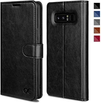 OCASE Galaxy Note 8 Case, Samsung Galaxy Note 8 Wallet Case [TPU Shockproof Interior Protective Case] [Card Slot] [Kickstand] [Magnetic Closure] Leather Flip Cover for Samsung Galaxy Note8 - Black