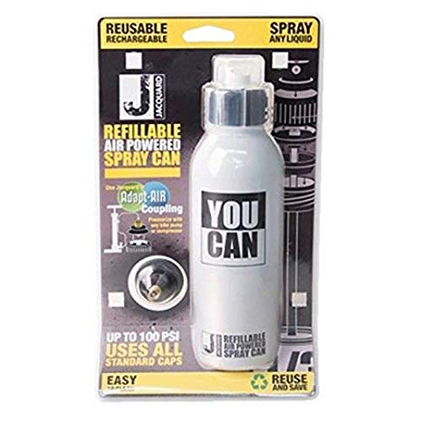 Jacquard ACC8000 YouCAN Refillable Air Powered Spray Can, 15 oz, Shiny Silver