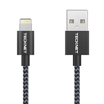 [Apple MFi Certified] TeckNet® 1.0M Nylon Braided Apple Lightning to USB Cable,Lightning Sync & Charge USB Cable for Apple iPhone 6S/6S Plus/6/6 plus/5s/5c/5, iPad Air 1/2, iPad mini/mini 2/mini 3/mini 4, iPad Pro, iPad 4th, iPod 5th, and iPod nano 7th generation