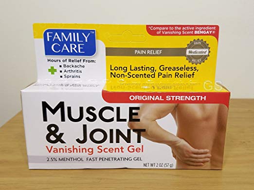 Muscle & Joint - Vanishing Scent Gel, 2 oz