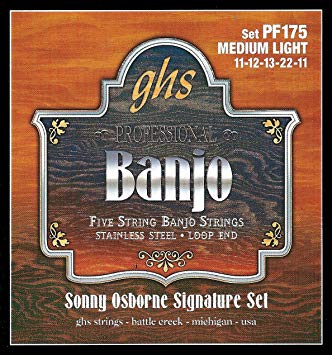 GHS Sonny Osborne Signature Banjo Strings Medium Light