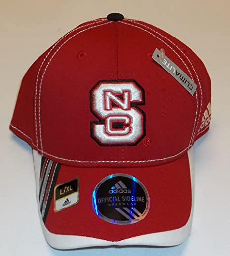 adidas North Carolina State Wolfpack Red 2011 Sideline Football Players Flex Hat