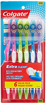 Colgate Extra Clean Full Head, Medium Toothbrush, 6 Count (Pack of 3)