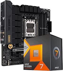 NGTEK AMD Ryzen 7 7800X3D 8-Core, 16-Thread Desktop Processor Bundle With ASUS TUF Gaming B650M-PLUS WiFi