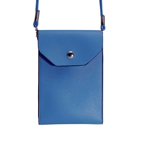 Trendy Cross-Body Cell Phone Bag - Assorted Colors (Blue)