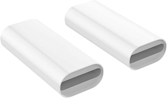 MoKo Charging Adapter Compatible with Apple Pencil 1st, Connector Charger Cable Compatible with iPad Air 3 / iPad Mini 5 2019 / iPad Pro 12.9 10.5 9.7 Pen Accessories, (2 Pack, White)