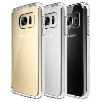 Galaxy S7 Case - Quirkio - TPU Crystal Clear Back Skin Transparent Slim Rubber Dust Proof Drop Protection Shock Absorption Technology Fitted Cover Case for Samsung Galaxy S7