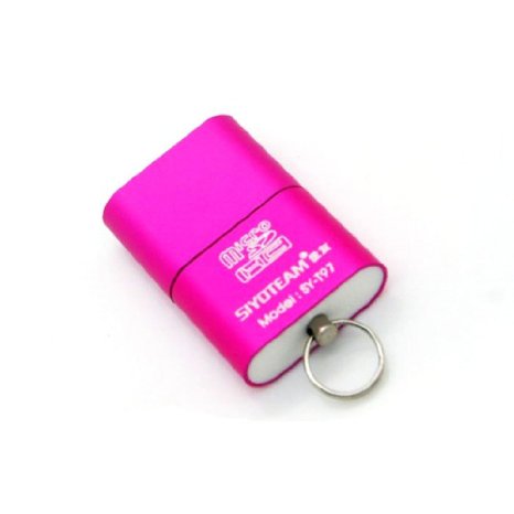 Coromose Hot Pink High Speed USB 20 Micro Memory Card Reader