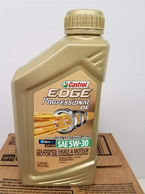 Castrol Edge Professional OE 5W-30 Full Synthetic Motor Oil - Case of 6 Quarts