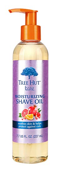 Tree Hut bare Moisturizing Shave Oil with Pomegranate Citrus scent, 7.7oz, Essentials for Soft, Smooth, Bare Skin