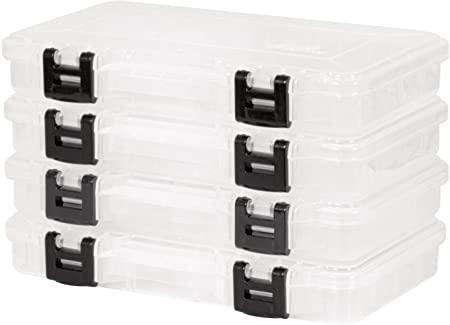 Plano ProLatch 3700 Stowaway Tackle Box | 4-Pack, Clear