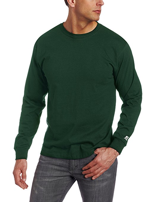 Russell Athletic Men's Basic Cotton Long-Sleeve T-Shirt