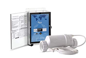 BLUE WORKS Pool Chlorine Generator Chlorinator BLH30 | for 25k Gallon Pool | with Flow Switch and Salt Cell | 5 Year Limited Warranty (White)
