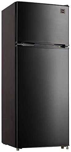 RCA RFR741-BLACK Apartment Size Large Compact Refrigerator, 7.5, Black