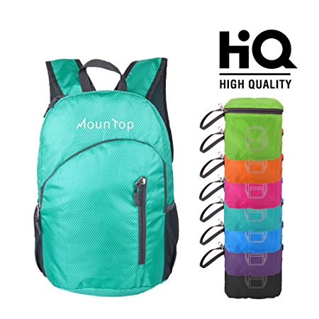 Foldable Backpack Ultra Lightweight Outdoor Waterproof Foldable Backpack (Hiking Daypack) 20L For Travel Champing Hiking School And Sports
