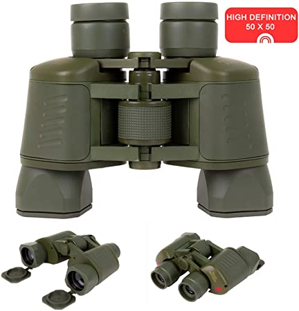 Classical Professional 50x50 Binoculars from U.S.S.R Force Durable and Clear BAK4 Prism FMC Lens Binoculars for Adult. Perfect for Outdoor Sports, Concert, Bird Watching and Sporting Events