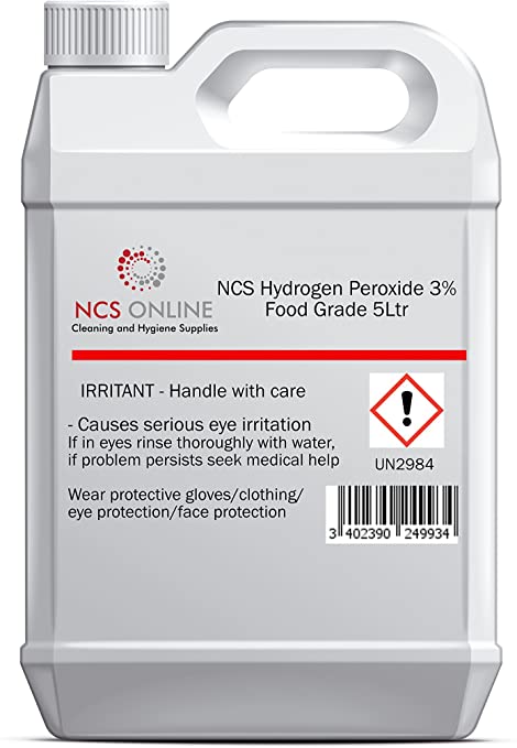 NCS Hydrogen Peroxide (3%) 5 Litre Food Grade