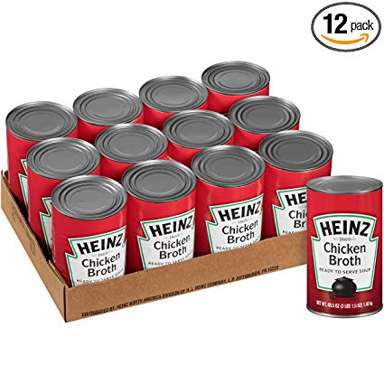 Heinz Chicken Broth, 49.5 Ounce (Pack of 12)