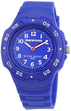 Timex Ironman Marathon Oversized Blue Dial Blue Rubber Unisex Watch