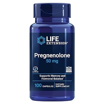 Life Extension Pregnenolone - 50 Mg, 100 Capsules (00302)