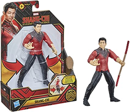 Marvel Hasbro Shang-Chi and The Legend of The Ten Rings Shang-Chi 6-inch Action Figure Toy with Bo Staff Attack Feature! for Kids Ages 4 and Up